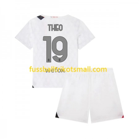Fußballtrikots AC Mailand Theo 19 Kinder 2023-2024 Kurzarm Auswärts-trikot kaufen
